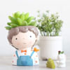 Buy Resin Succulent Pot - Cute Boy - Assorted - Single Piece