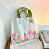 Gift Reusable Flower Print Tote Bag - Assorted - Set Of 50