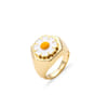 Gift Rings - Gold Signet - Daisy  - Single Piece