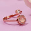 Shop Rose Gold Moonstone Adjustable Ring