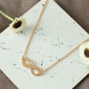 Gift Rose Gold-plated Infinity Pendant Necklace