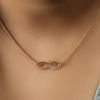 Buy Rose Gold-plated Infinity Pendant Necklace