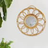 Buy Round Rings Hallway Mirror - Rattan