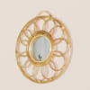 Shop Round Rings Hallway Mirror - Rattan