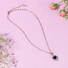 Gift Sapphire Heart-Shaped Pendant