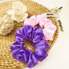 Gift Scrunchies - Purple and Pink - Set of 2