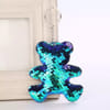 Sequin Keychain - Holographic Blue Bear Online