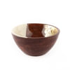 Gift Serving Bowl - Wooden - Gold And White - Single Piece