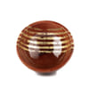 Gift Serving Bowl - Wooden - Gold Stripes - Single Piece