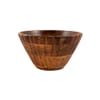 Buy Serving Bowl - Wooden - Ribbed - Single Piece