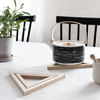 Serving Trivet Tray Stand - Wooden Triangle - Set Of 2 Online