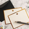 Spade Monogram Flat Card With Envelope - Set Of 3 Online