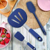Gift Spatula Kitchen Set - Blue - Silicone - Set Of 8