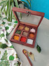 Shop Spice Box - Sheesham Wood - 9 Slots