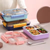 Buy Spill-Proof 4 Grid Lunch Box - Assorted - Single Piece