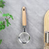 Gift Stainless Steel Filter Spoon With Wooden Handle - Assorted - Single Piece