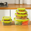 Gift Stretchable Silicone Lid Food Storage Box - Assorted - Set Of 6