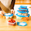 Stretchable Silicone Lid Food Storage Box - Assorted - Set Of 6 Online
