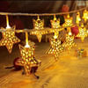 String Lights - LED - Star - Gold - 3m Online
