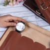 Shop Tan PU Leather Personalized Watch Case