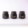 Gift Tea Coffee Sugar Containers - Black - Set Of 3