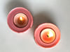 Gift Tealight Holder - Baby Rose - Set Of 2