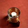 Gift Tealight Holder With Metal Stand - Single Piece