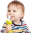 Buy Toothbrush With Suction Stand - Banana - Silicone - Single Piece