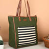 Buy Tote Bag Canvas Green Single Piece