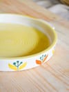 Shop Tray - Yellow Spring - Ceramic - Round