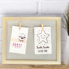 Wall Frame With Wooden Clips - Glitter Online