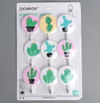 Gift Wall Hook - Cactus - Set Of 9