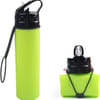 Gift Water Bottle Collapsible - Green - Silicone - 550ml - Single Piece