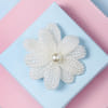 White Pearl Flower Hair Clip Online