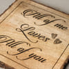 Shop Wooden Plaque - All Of Me Loves All Of You - Single Piece
