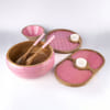 Shop Wooden Salad Bowl And Serving Set - Blush Pink - Single Piece