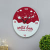 Gift Xmas Santa Wooden Wall Clock