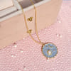 Shop Y2K Charm Pendant Gold Necklace - Sun And Moon - Single Piece