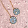 Y2K Charm Pendant Gold Necklace - Sun And Moon - Single Piece