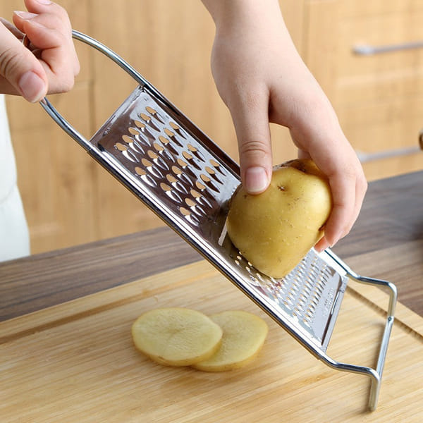 3 In 1 Vegetable Grater - Stainless Steel - Single Piece