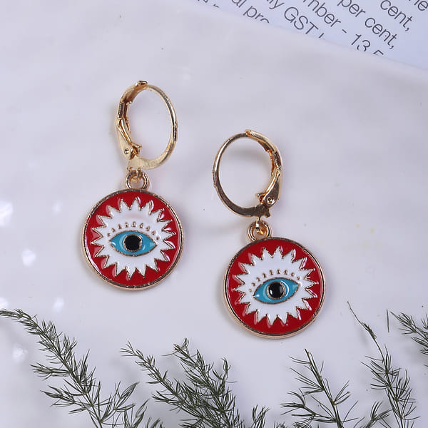 Alluring Evil Eyes Charm Earrings