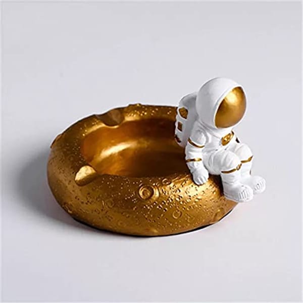 Ash Tray - Golden Astronaut - Single Piece