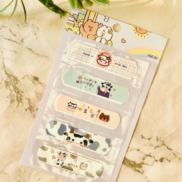 Band Aids - Cow - Set Of 5
