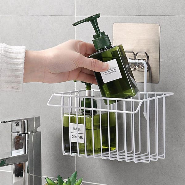 Bathroom Organizer With Napkin holder - Metal - Single Piece