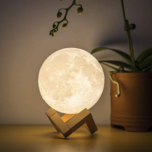 Big 3D Touch Moon Light With Stand