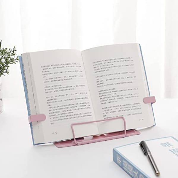 Book Stand Adjustable Wide Single Piece Small