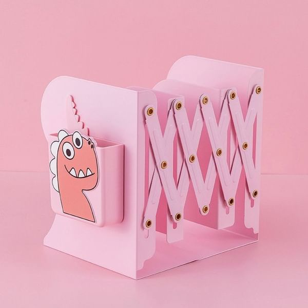 Bookend With Pen Stand - Expandable - Unicorn - Assorted - Single Piece