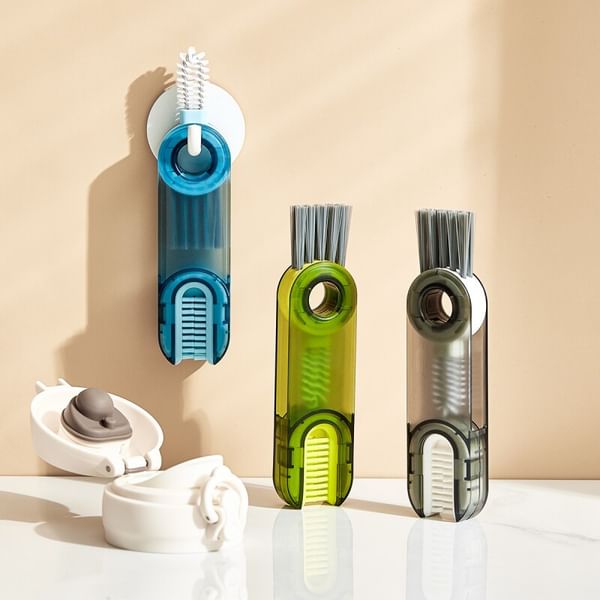 Bottle Lid Cleaning Brush - 3 In 1 - Assorted - Single Piece