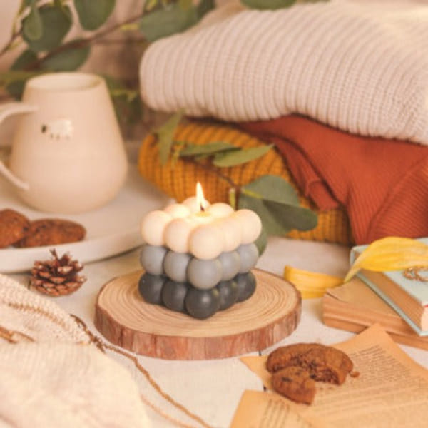 Bubble Candle - Ombre - Dawn - Single Piece