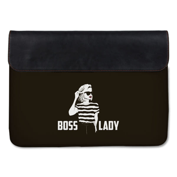 Canvas Laptop Sleeve - Boss Lady Sketch